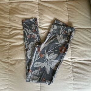 Smartwool Thermal Merino Base Layer in Winter Sky Floral, size Small